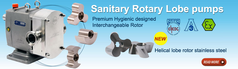 Sanitary Rotary Lobe pumps